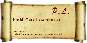 Padács Laurencia névjegykártya